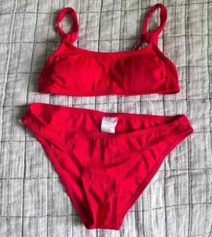 Xhilaration Red Bathing Suit Set ❣️🍒 thumbnail 1