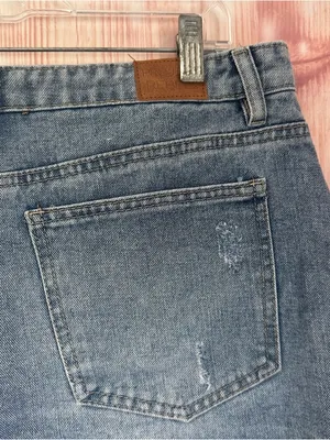 Project Rebel Denim Blue Lightwash High Rise Frayed Hem Jean Shorts Size 11 thumbnail 7