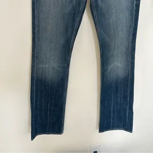 7 for All Mankind Rhinestone Pocket Bootcut Denim‎ Blue Jean Size 29 thumbnail 5