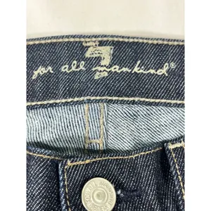 7 For‎ All Mankind Roxanne Slim Straight Leg Jeans Women 27 Dark Indigo USA Chic thumbnail 3