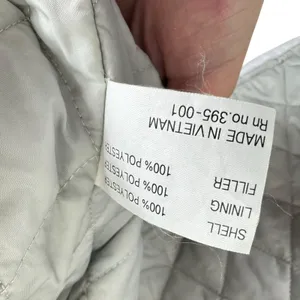 Castle Streetwear White Gray Full Zip‎ Lined Mock Neck Motorcycle Jacket Size 10 thumbnail 16