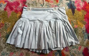 Gold Hinge Light Blue Pleated Tennis Skirt thumbnail 1