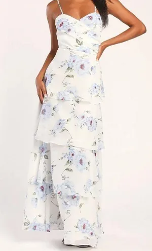Lulu’s Floral Print Tiered Maxi Dress thumbnail 1