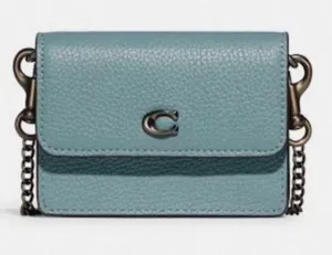 Coach Sage Half Flap Card Case NWT thumbnail 1