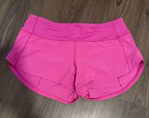 Pink Low-Rise 2.5" Lululemon Speed Up Shorts thumbnail 1