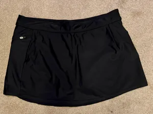 Woman's Black Bathing Suit Skort Large thumbnail 4