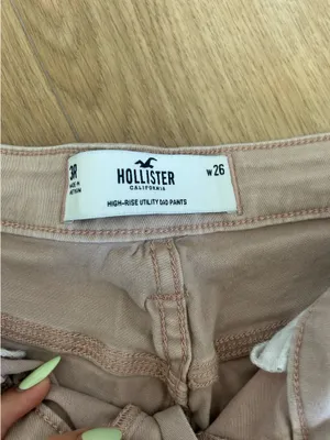 Abercrombie High-Rise Utility Dad Pants Pink thumbnail 4