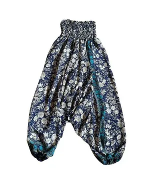 Unbranded Women’s Harem Pants Floral Print Drop Crotch Unique Hippie Size S READ thumbnail 9
