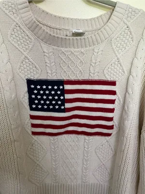 NEW Altar’d State AS Revival American USA Flag Sweater Size XL NWT thumbnail 4