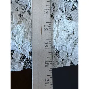 Maurices Womens Medium Lace Moto Jacket Ivory Floral Sheer Asymmetric Zip Artsy thumbnail 7