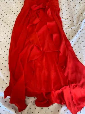 NWT Red Maxi Dress Size 2 thumbnail 4
