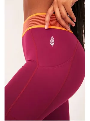 Free People Movement Purple and Orange High Waisted Workout Leggings thumbnail 11
