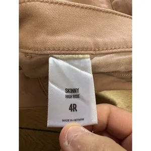 Express Skinny High Rise Pants Size 4R‎ Pink Stretch Classic City Preppy Office thumbnail 9