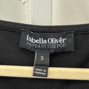 Isabella Oliver A Pea in the Pod Maternity Dress Pleated Empire Waist‎ Black Med thumbnail 7