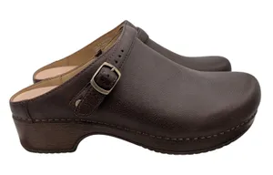 Dansko Berry Milled Burnished Brown Leather Clog Mules 9421-801600 Womens 40 thumbnail 1