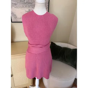 FREE PEOPLE BEACH‎ Pink Convertible Knot Dress Mini Size Small thumbnail 3