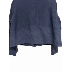 Lululemon Textured Cropped Jacket Zip Up Black Women's Size‎ M/L thumbnail 6