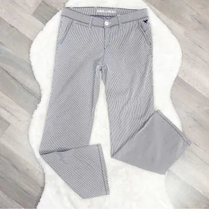 Grane Y2K Seersucker Stripe Low Rise Wide Leg Trouser Pants Blue White Juniors‎ thumbnail 2