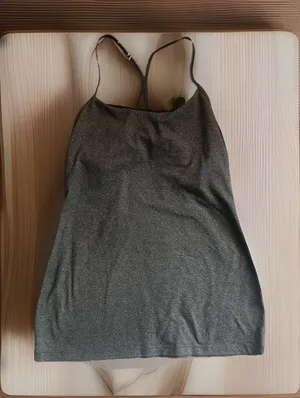 Lululemon Power Y Back Tank Charcoal Grey Size 10 thumbnail 1