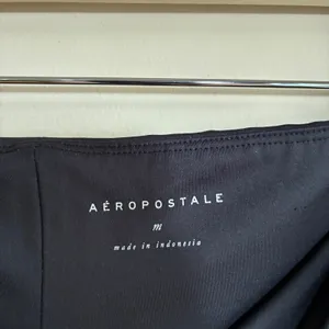 Aeropostale black criss cross front bootcut leggings women's size medium casual thumbnail 3