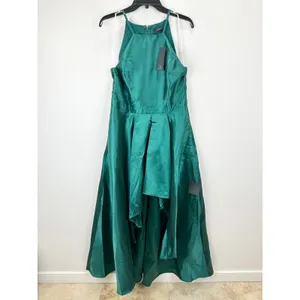 Lulus Broadway Show Emerald Green High-Low Gown Formal Glam Party L NWT thumbnail 5