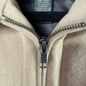 Banana Republic Virgin Wool Cashmere Blend Zip Up Jacket in Light Brown Size‎ XS thumbnail 4
