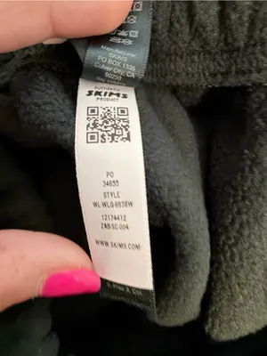 Skims fleece lounge straight leg pants sold out color size small relaxed fit NWT thumbnail 9