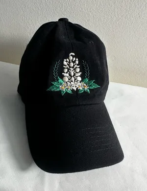 H1. NWT FP Movement Free People SOLD OUT Floral Embroidered Baseball Cap thumbnail 1