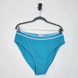 AI'MAGE Blue Bikini with Light Blue Trim and High Waist Bottoms NWT Size 2XL thumbnail 3