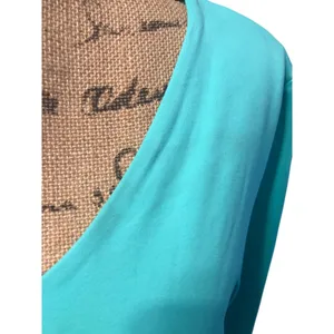 Judyp Dress XL Teal V-Neck 3/4 Sleeve thumbnail 3