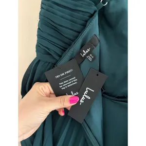 Lulus Wondrous Muse Emerald Pleated One-Shoulder Midi Dress Size XL NWT Wedding thumbnail 5