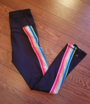 IVL Collective Leggings with Rainbow Side Stripe thumbnail 1
