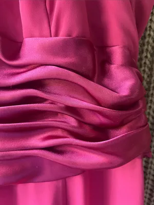 David's Bridal Fuchsia Sleeveless Maxi Dress thumbnail 3