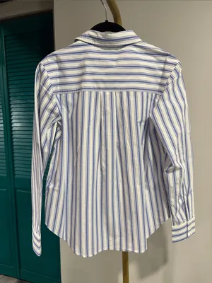 Antrhopology NWT Maeve Kate 100% Cotton Classic Buttondown Shirt thumbnail 7