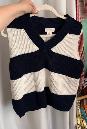 Jessica Simpson Striped Top thumbnail 1