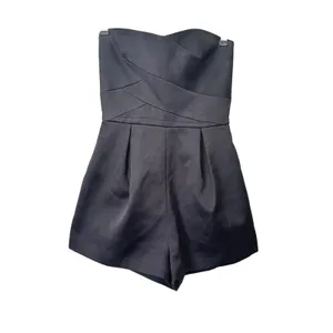 KEEPSAKE Pleated Sleeveless Romper Black X thumbnail 2