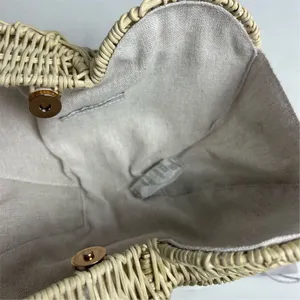 Haute Hippie Women's‎ Natural Shell Tote with Beaded Handle thumbnail 7