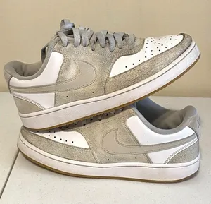 Women's Nike Court Vision Low Pale Ivory‎ White Gum Light Orewood Brown 8.5 thumbnail 1