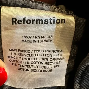 Reformation Charlie High Rise Jean Short in Havana Wash Size 27‎ thumbnail 11