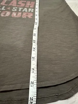 Lucky Brand Gray Graphic Johnny Cash Tour Tee- Size Large thumbnail 7