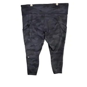Lululemon Fast & Free High‎ Rise Tight II 20 Black Camo 25" Non Reflective Nulux thumbnail 6