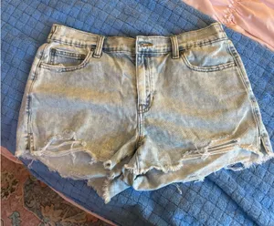 Aerie Jean Shorts Distressed thumbnail 1