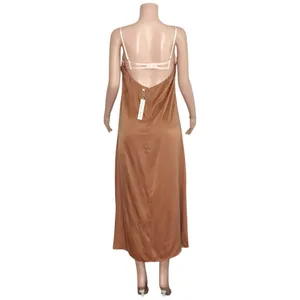 FOR LOVE & LEMONS Viv Maxi Dress, Brown, XL thumbnail 9