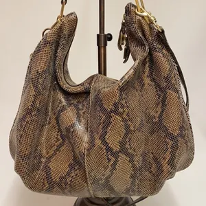 G.I.L.I. Milano Snake Print Leather Hobo Bag C9‎ thumbnail 8