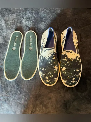 Rothy’s Slip-on Sneakers Sea Green Shibori 8.5 thumbnail 7