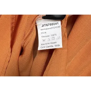 Shein Orange Babydoll Dress Tie Shoulder Straps Sz XXL Vacation Resort Boho thumbnail 6