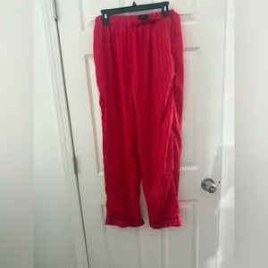 House of Harlow 1960s Sleepwear Satin Pants Size Large. thumbnail 2