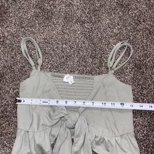 Boutique Mable light gray tie front crop top Small thumbnail 5