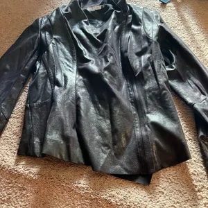 Calvin Klein shiny‎ black jacket small thumbnail 7