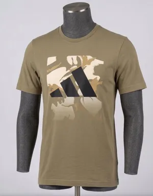 Title: Adidas Essentials Seasonal Camo Graphic Logo Tee - Size s thumbnail 1
